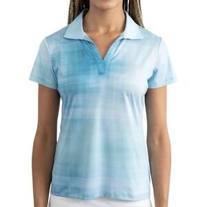 YATTA GOLF Women's The People's Polo in Vintage Blue 2XL XXL NEW